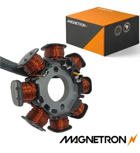 Magneto Estator com Bobina de Pulso Magnetron Honda Biz 125 2006 a 2008