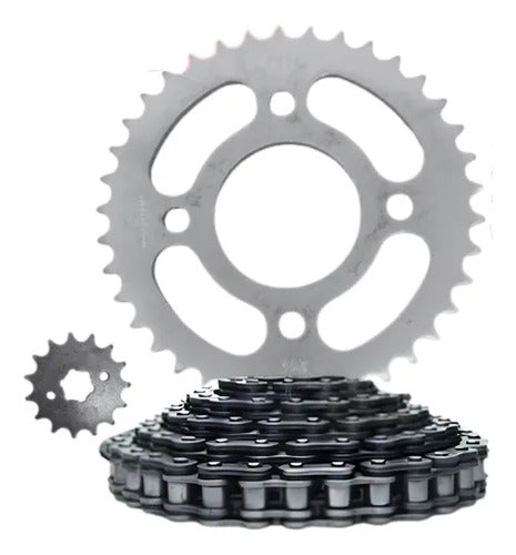 Kit Relação Iron sem Retentor Dafra Apache 150 2010 a 2015 428H 114L 44/13T