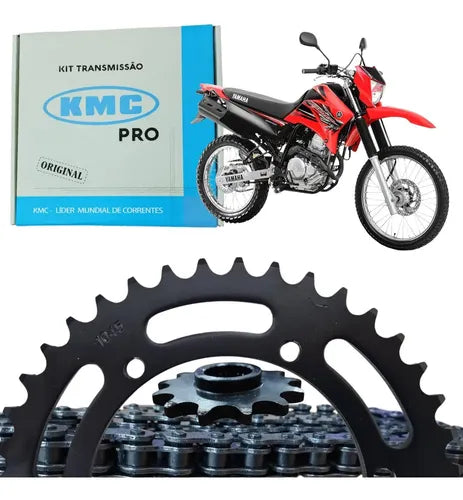 Kit Relação KMC Pro sem Retentor Yamaha Lander 250 2007 a 2008 428 130L 46/15T