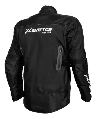Jaqueta Mattos Racing Optimus Impermeável com Forro de Inverno Preto