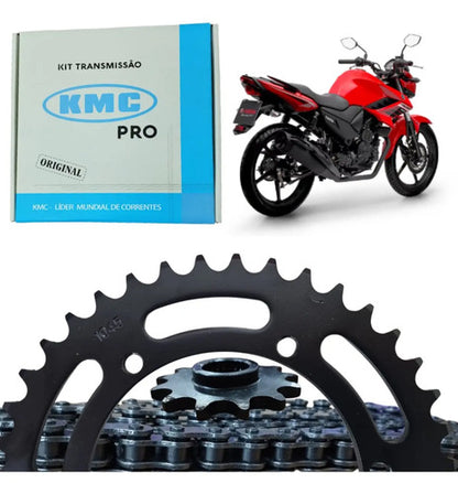 Kit Relação KMC sem Retentor Yamaha Factor 125 Fazer Factor 150 428H 126L 41/14T