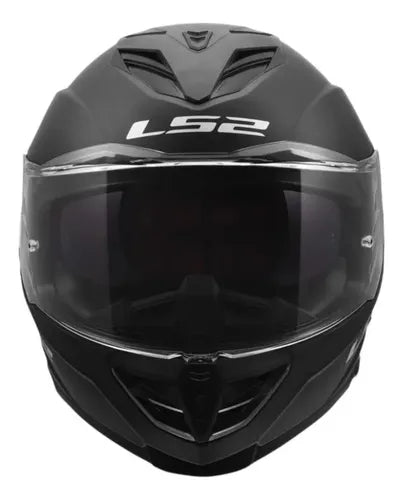 Capacete LS2 FF818 Storm III Solid com Óculos Solar Interno Preto Fosco