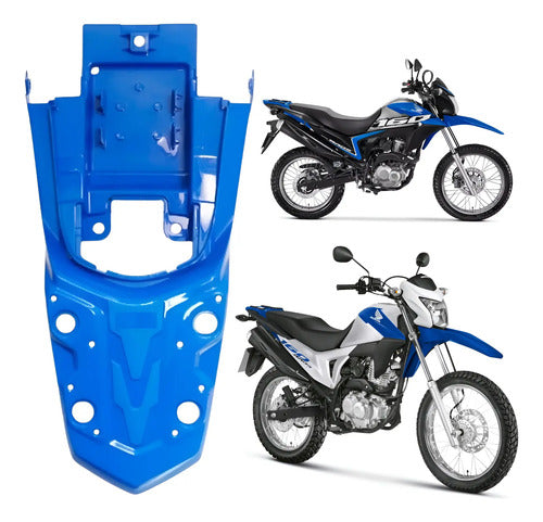 Paralama Traseiro Paramotos Honda Bros 160 2015 a 2022 Azul
