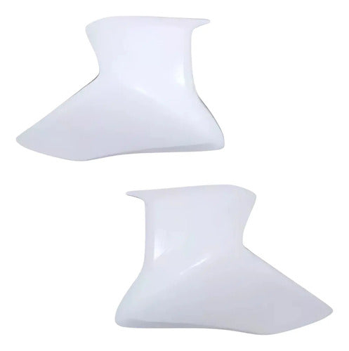 Par de Guias de Ar Abas do Tanque Paramotos Honda Cb 300r 2012 Branco