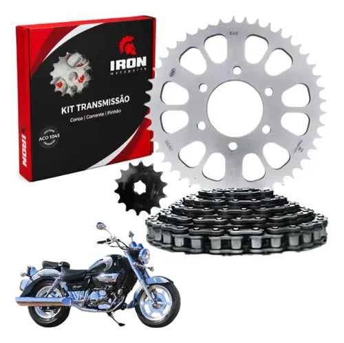 Kit Relação Iron sem Retentor Kasinski Mirage 250 2001 a 2013 520H 116L 46/14T