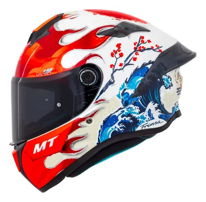 Capacete MT Helmets Targo S Yamanaka 2025 Branco Brilhante