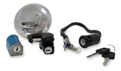 Conjunto de Travas com Chave de Ignição Magnetron Honda Cg 125 Titan 1994 a 2000