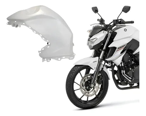 Capa do Tanque Esquerda Yamaha Fazer Fz25 250 2018 a 2024 Branco