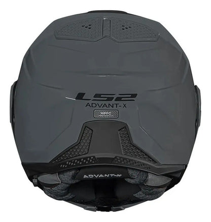 Capacete Escamoteável LS2 FF901 Advant X Solid Cinza Brilhante