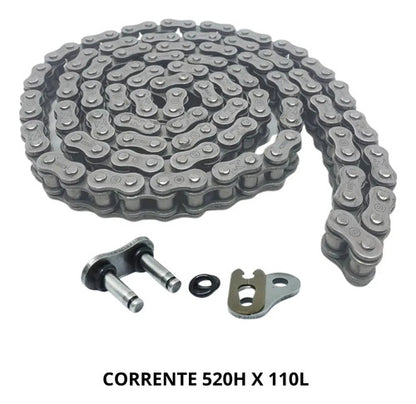 Kit Relação Smartfox com Retentor Honda Cb 300r 2009 em diante 520OH 110L 37/13T