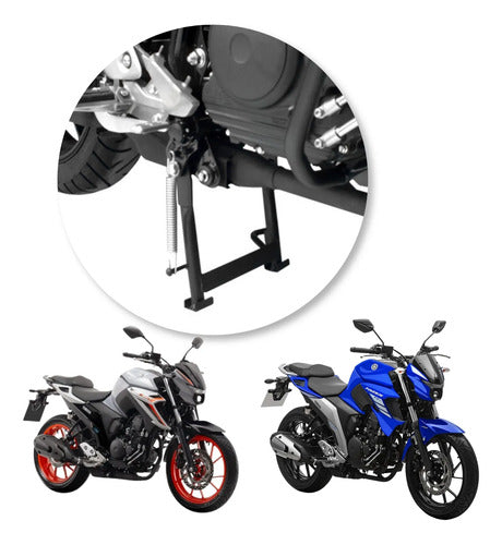 Cavalete Central Scam Yamaha Fazer Fz25 250 2018 em diante Preto Fosco