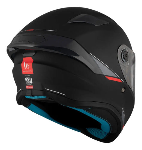Capacete MT Helmets Targo S Solid Preto Fosco