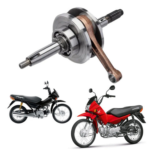 Virabrequim com Biela e Rolamentos WW3 Honda Pop 100 2007 a 2015