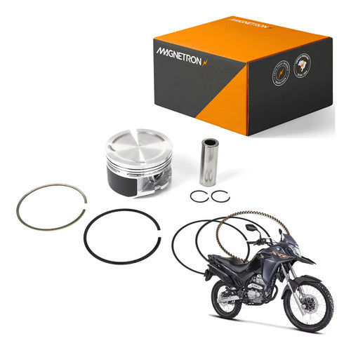 Kit Pistão com Anéis Magnetron Honda Xre 300 Cb 300r 2009 em diante 0,75 mm