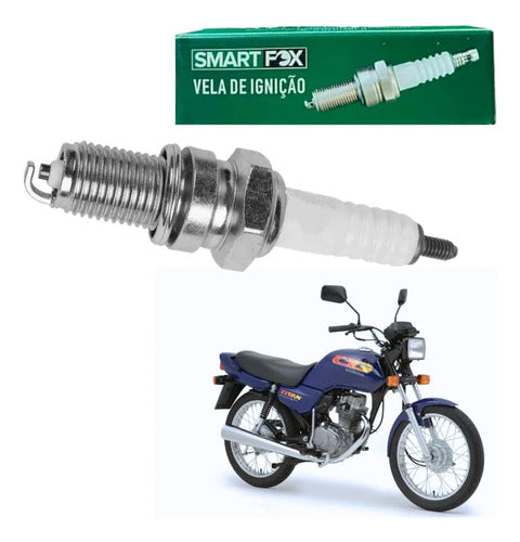 Vela de Ignição Smartfox DP8EA-9 Honda Cg Xlr 125 Titan Today Nx 150 200 Cbx 200 Strada