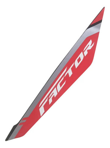 Adesivo da Tampa Lateral Direita Yamaha Factor 150 2024 Vermelho