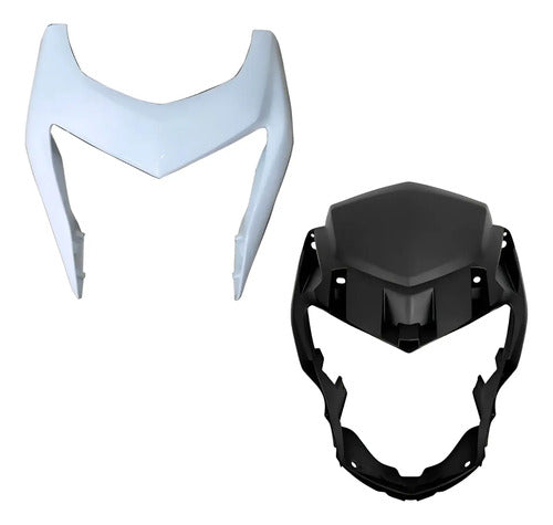 Kit Carenagem do Farol Paramotos Honda Bros 160 2015 a 2021 Branco