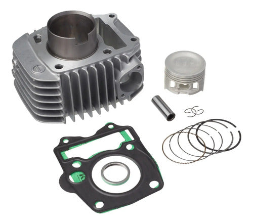 Kit Cilindro Pistão Anéis e Juntas KMP Honda Biz 125 2009 a 2025 STD