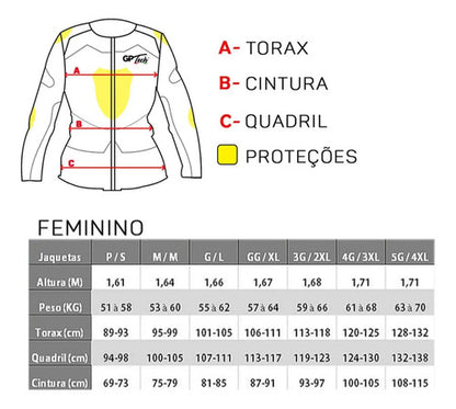 Jaqueta GP Tech Tour Casual Resistente à Água Feminina Cinza