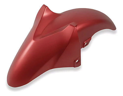 Paralama Dianteiro Paramotos Yamaha Fazer Fz25 250 2018 a 2025 Vermelho Fosco