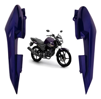 Par de Rabetas Laterais Paramotos Yamaha Fazer 150 2024 a 2025 Roxo Metálico