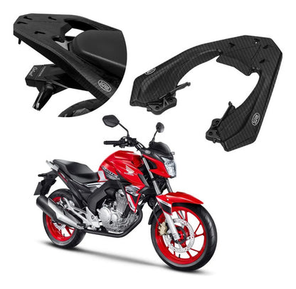Suporte de Baú Bagageiro Scam Fiberforce Honda Cb 250f Twister 2016 em diante