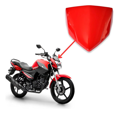 Capa do Painel Paramotos Yamaha Factor 150 2018 Vermelho Metálico