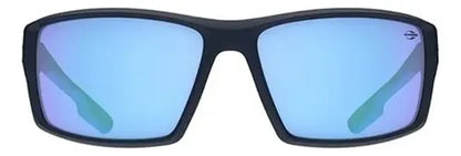Óculos De Sol Mormaii Solar Joaca 4 Azul Fosco Com Detalhes Azuis Lente Espelhada Azul Curvado