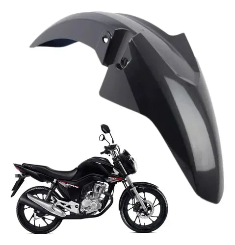 Paralama Dianteiro sem Suporte Paramotos Honda Cg 160 Titan Fan 2016 a 2021 Cinza Una