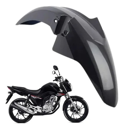 Paralama Dianteiro sem Suporte Paramotos Honda Cg 160 Titan Fan 2016 a 2021 Cinza Una