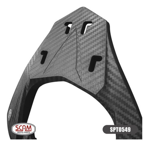Suporte de Baú Bagageiro Scam Fiberforce Yamaha Fazer Fz25 250 2018 em diante
