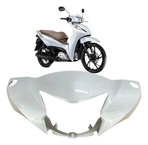 Capa do Farol Paramotos Honda Biz 125 2025 a 2026 Branco Perolizado