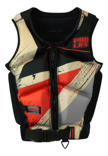 Colete Salva Vidas Homologado Marinha Hydro Citrus Pro Life Sand Red