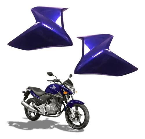 Par de Guias de Ar Abas do Tanque Paramotos Honda Cb 300r 2011 Roxo