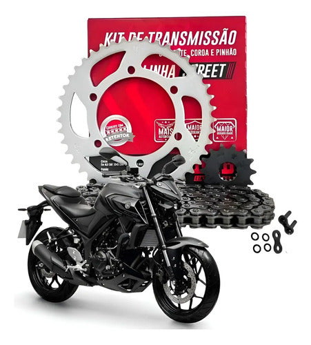 Kit Relação DID Street com Retentor Yamaha Mt-03 Yzf-R3 2016 em diante 520VD 112L 43/14T