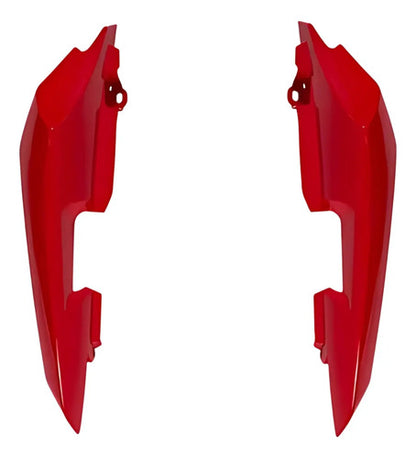 Par de Rabetas Laterais Paramotos Yamaha Factor 150 2016 a 2024 Vermelho Metálico