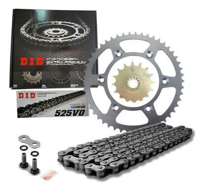 Kit Relação DID Premium com Retentor Yamaha Xj6 2010 em diante 520VA 118L 46/16T