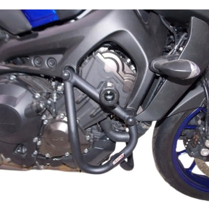 Protetor de Motor com Slider Chapam Yamaha Mt-09 2014 a 2025 Preto Fosco
