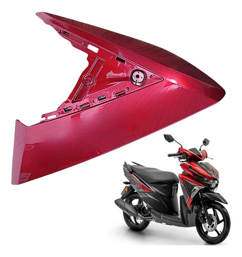 Moldura Lateral do Pisca Esquerda Yamaha Neo 125 2017 a 2025 Vermelho
