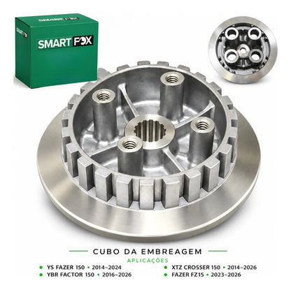 Cubo da Embreagem Smartfox Yamaha Fazer Crosser 150 2014 em diante Factor 150 2016 em diante