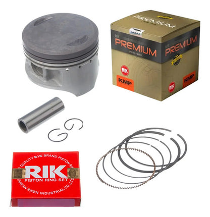 Kit Pistão com Anéis KMP Premium Yamaha Xvs 650 Drag Star 1998 a 2008 0,75 mm