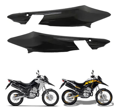 Par de Rabetas Laterais Paramotos Honda Xre 300 2010 a 2018 Preto Brilhante