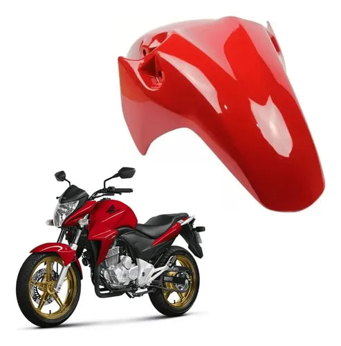 Paralama Dianteiro Paramotos Honda Cb 300r 2009 em diante Vermelho Molde 2013 a 2015