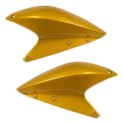 Par de Aletas Abas do Tanque Superiores Paramotos Honda Xre 300 2010 a 2012 Amarelo Perolizado