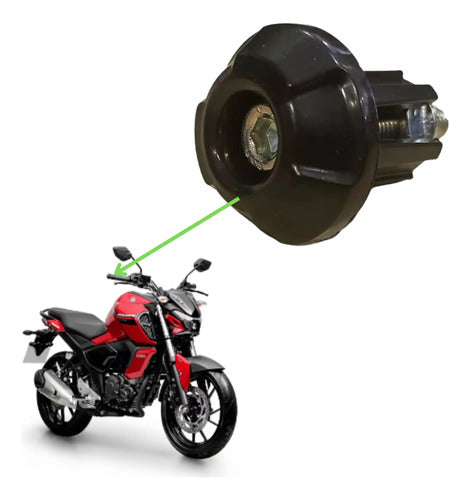 Tampa da Manopla Yamaha Fazer Fz15 150 2023 a 2025 Preto
