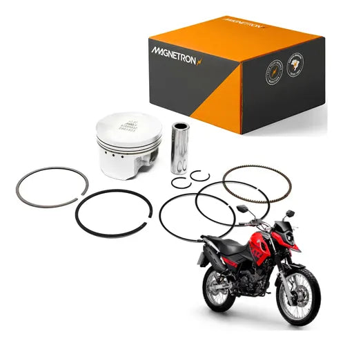 Kit Pistão com Anéis Magnetron Yamaha Fazer Factor Crosser 150 0,50 mm