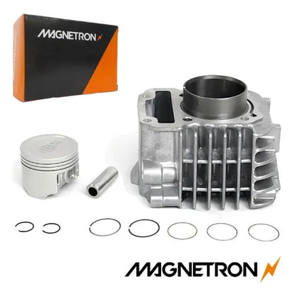 Kit Cilindro Pistão e Anéis Magnetron Honda Pop 110i 2016 a 2024 Biz 110i 2016 a 2023