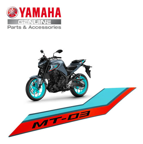 Adesivo da Aba do Tanque Esquerda Yamaha Mt-03 2023 a 2024 Verde