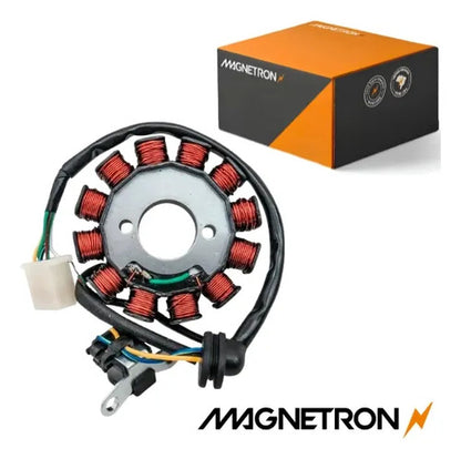 Magneto Estator com Bobina de Pulso Magnetron Yamaha Neo 115 2005 a 2012