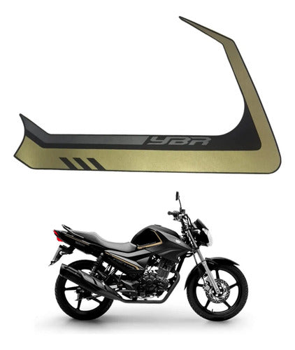 Adesivo do Tanque Direito Yamaha Factor 150 2024 Preto